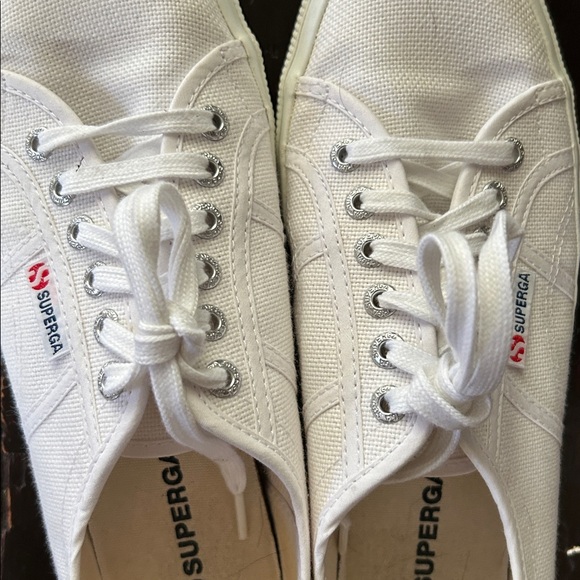 Superga Bright White Lace-Up Sneakers - Picture 3 of 8